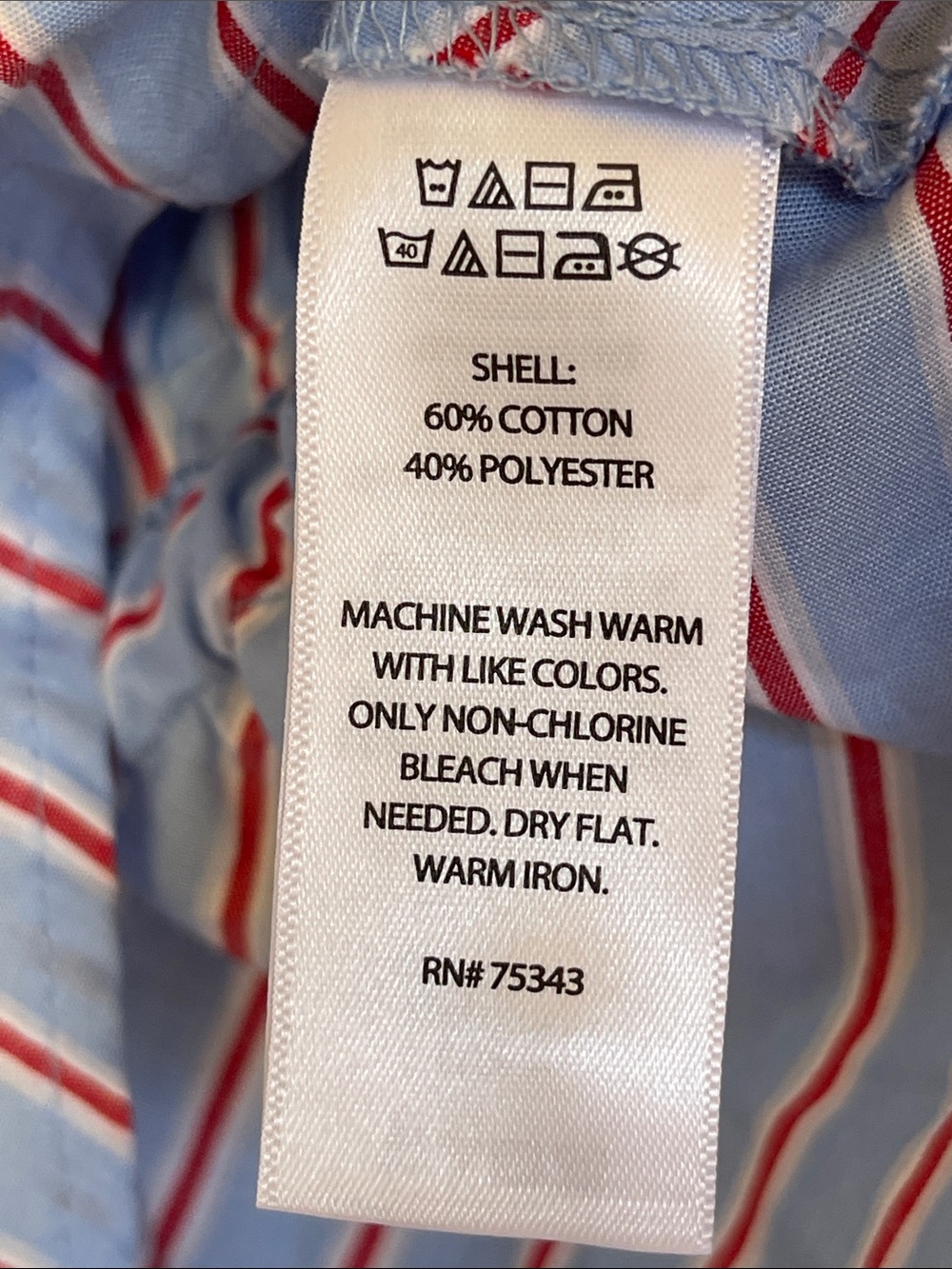 Joie Light Blue Striped Peplum Puff-Sleeve Top in blue & red Size XL - Picture 3 of 6